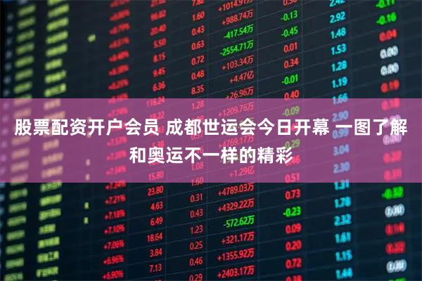 股票配资开户会员 成都世运会今日开幕 一图了解和奥运不一样的精彩